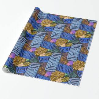 "Egyptain Links" Abstract Design Wrapping Paper