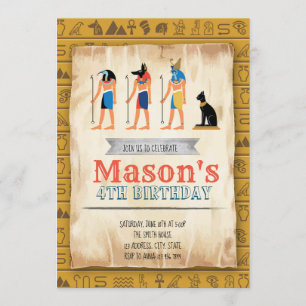 Egyptian Allure party invitation