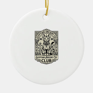 Egyptian Ancient Cat Funny Cat Graphic - Egyptian  Ceramic Ornament