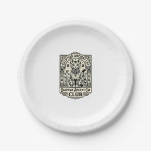 Egyptian Ancient Cat Funny Cat Graphic - Egyptian Paper Plate
