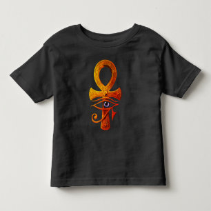 Egyptian Ankh Eye of Horus Ancient Symbol Protect Toddler T-Shirt