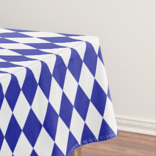 Egyptian Blue Harlequin Tablecloth