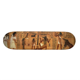 Egyptian books of the dead. skateboard