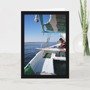 Egyptian Boy on the Nile Card
