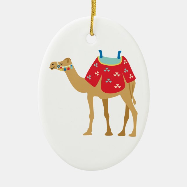 Egyptian Camel Ceramic Ornament (Front)