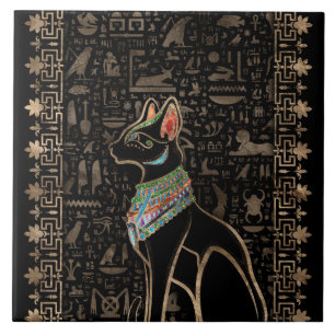 Egyptian Cat - Bastet Ceramic Tile