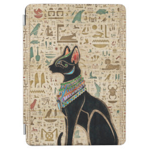 Egyptian Cat - Bastet on papyrus iPad Air Cover