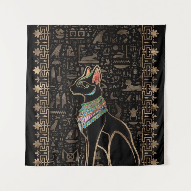 Egyptian Cat - Bastet Tapestry (Front)