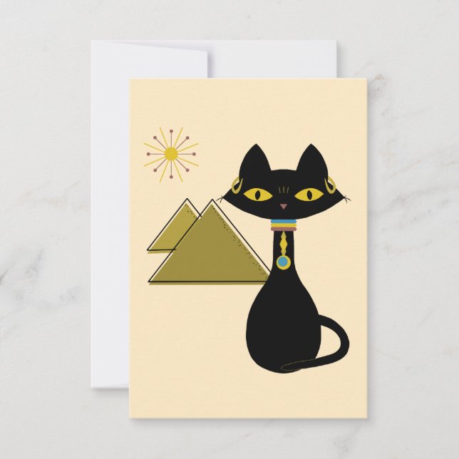 Egyptian Cat Card (Front)