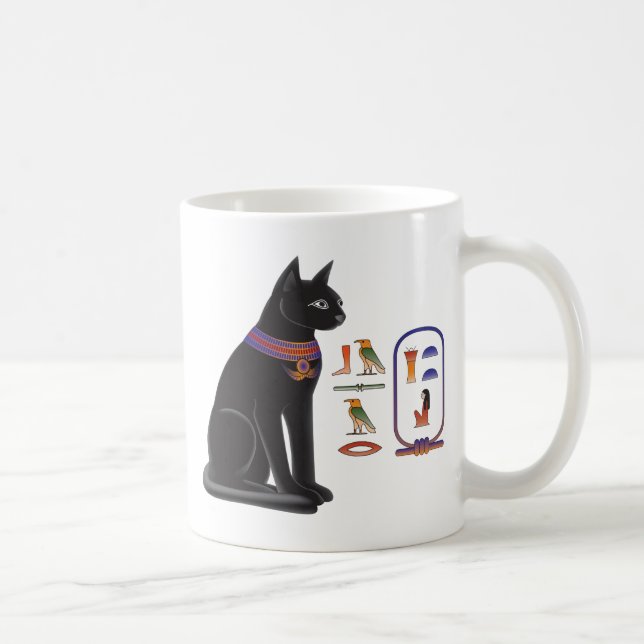 Egyptian Cat Goddess Bastet Coffee Mug (Right)