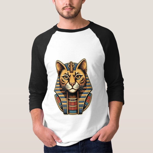 Egyptian Cat Long Sleeve T-Shirt – Pharaonic Cat  (Front)