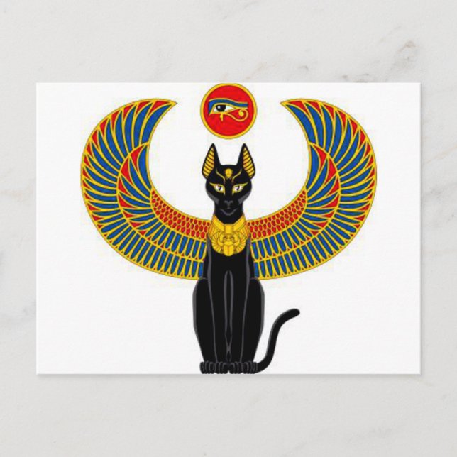 Egyptian Cat Postcard (Front)