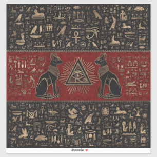 Egyptian Cats and Eye of Horus