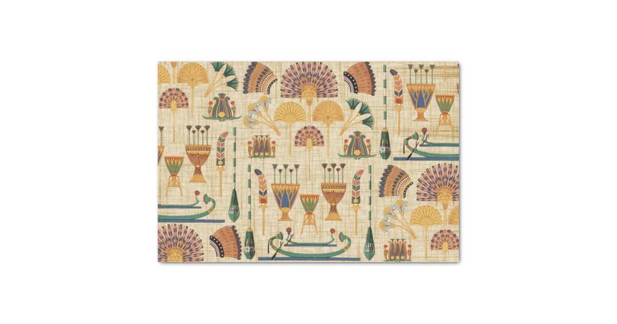 Egyptian Collage Papyrus Tissue Paper Zazzle