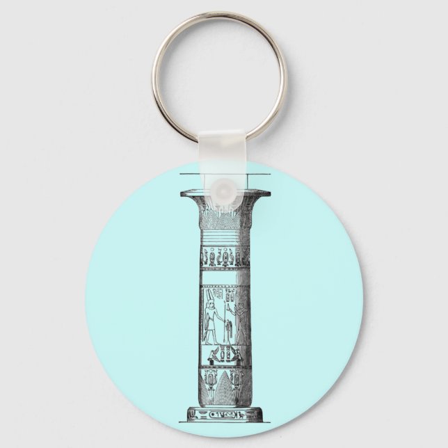 Egyptian Column Key Ring (Front)