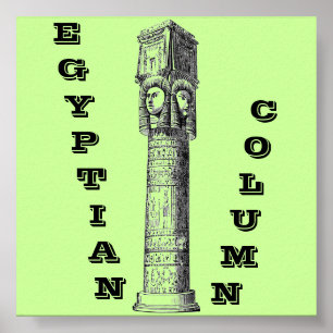Egyptian Column Poster