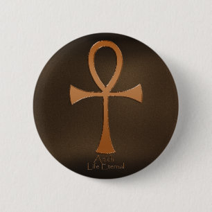 Egyptian Copper-effect ANKH Buttons