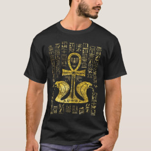 Egyptian cross ankh with Uraeus the Cobra T-Shirt
