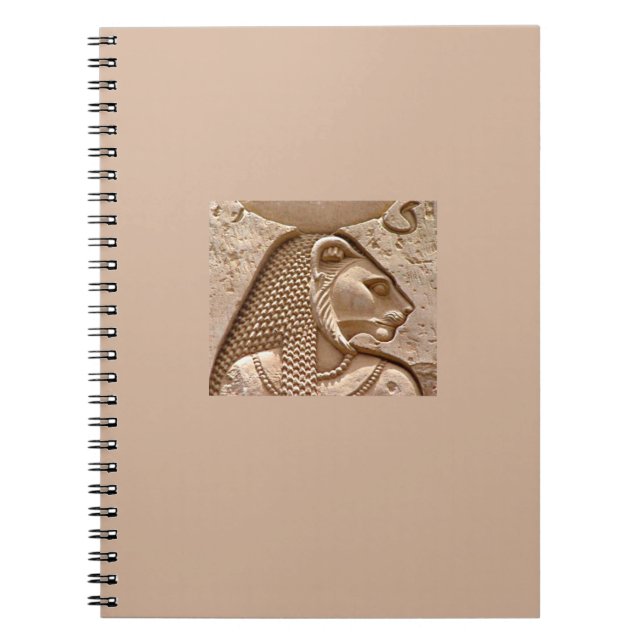 Egyptian Deity Sekhmet Spiral Notebook (Front)