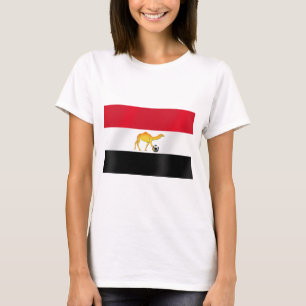 Egyptian desert camel soccer ball flag T-Shirt