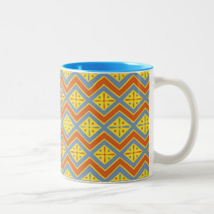 Egyptian Design #11 at Emporio Moffa Two-Tone Coffee Mug