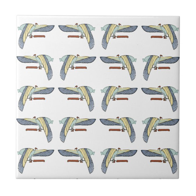 Egyptian Design #12 at Emporio Moffa Ceramic Tile (Front)