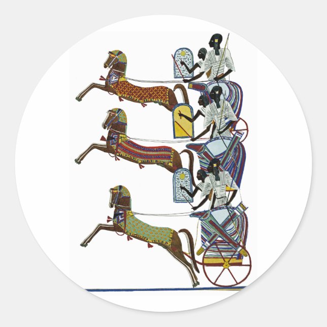 Egyptian Design  #2 at Emporio Moffa Classic Round Sticker (Front)