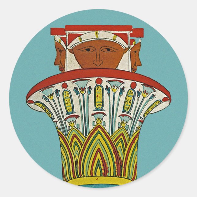 Egyptian Design #3 at Emporio Moffa Classic Round Sticker (Front)