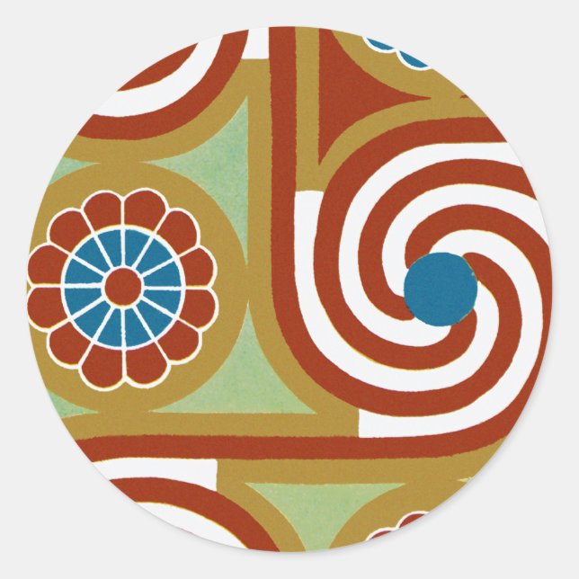 Egyptian Design #4 at Emporio Moffa Classic Round Sticker (Front)