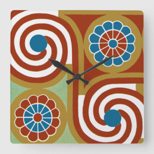 Egyptian Design #4 at Emporio Moffa Square Wall Clock