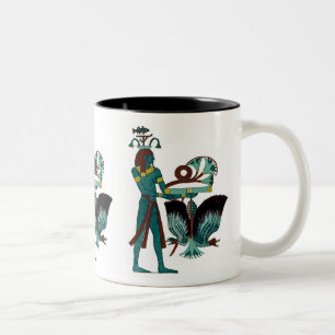Egyptian Design #5 at Emporio Moffa Two-Tone Coffee Mug