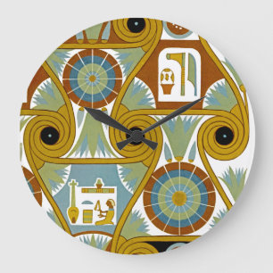 Egyptian Design #6 at Emporio Moffa Large Clock