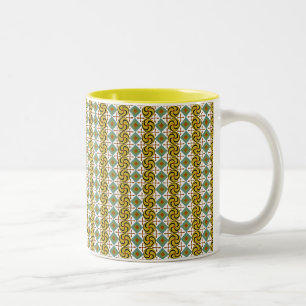 Egyptian Design #6 at Emporio Moffa Two-Tone Coffee Mug