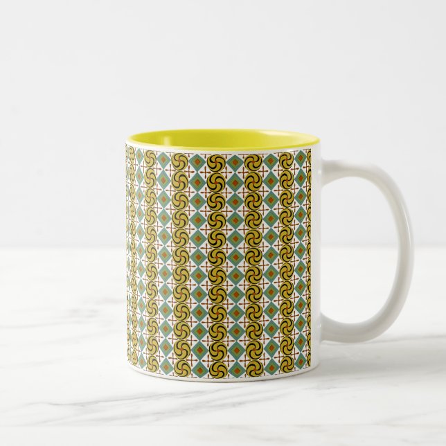 Egyptian Design #6 at Emporio Moffa Two-Tone Coffee Mug (Right)