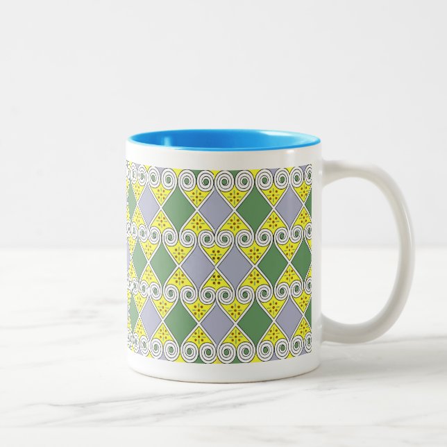 Egyptian Design #9 at Emporio Moffa Two-Tone Coffee Mug (Right)