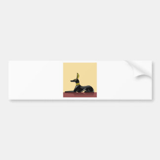 Egyptian Dog vector Bumper Sticker