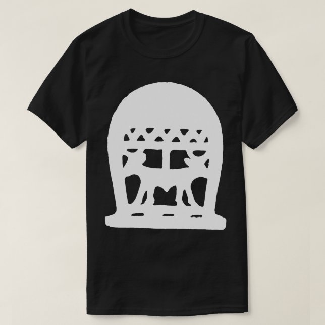 Egyptian double headed bull openwork axe head T-Shirt (Design Front)