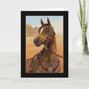 Egyptian Dream Arabian horse greeting card