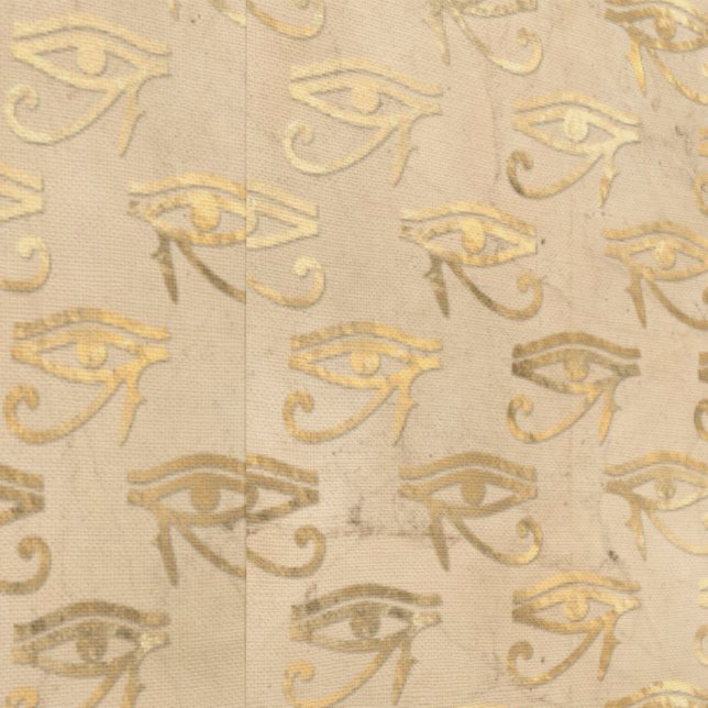 Egyptian Eye Egypt Theme Beige and Gold Brown  Wallpaper (Seam)