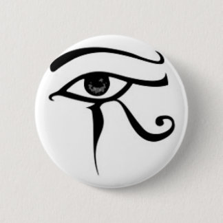 Egyptian eye Of Horus 6 Cm Round Badge