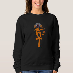 Egyptian Eye Of Horus Ankh Egypt Archaeologist Eag Sweatshirt
