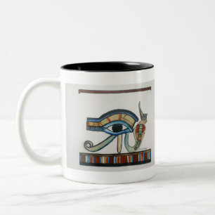 Egyptian Eye of Horus Art Print Two-Tone Coffee Mug