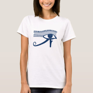 Egyptian Eye of Horus Blue Lucky Charm T-Shirt