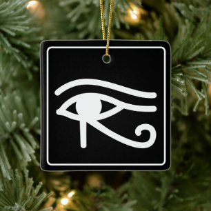 Egyptian Eye of Horus  Ceramic Ornament