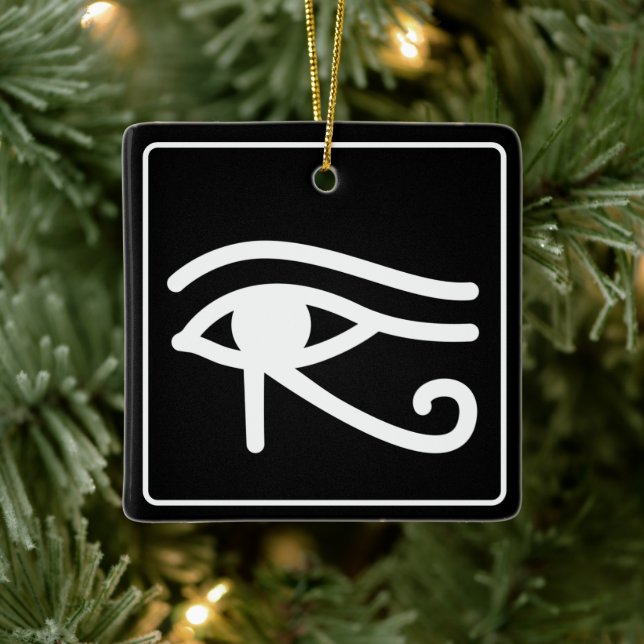 Egyptian Eye of Horus  Ceramic Ornament (Tree)