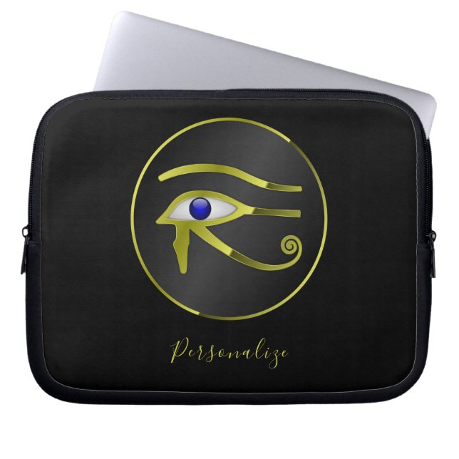 Egyptian Eye of Horus Ra Personalise Laptop Laptop Sleeve (Front)