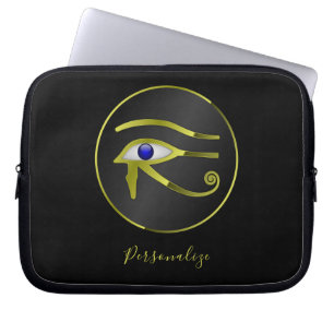 Egyptian Eye of Horus Ra Personalise Laptop Sleeve