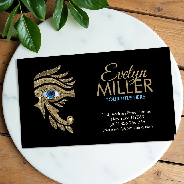 Egyptian Eye of Horus - Wadjet Ornament Business Card (Creator Uploaded)