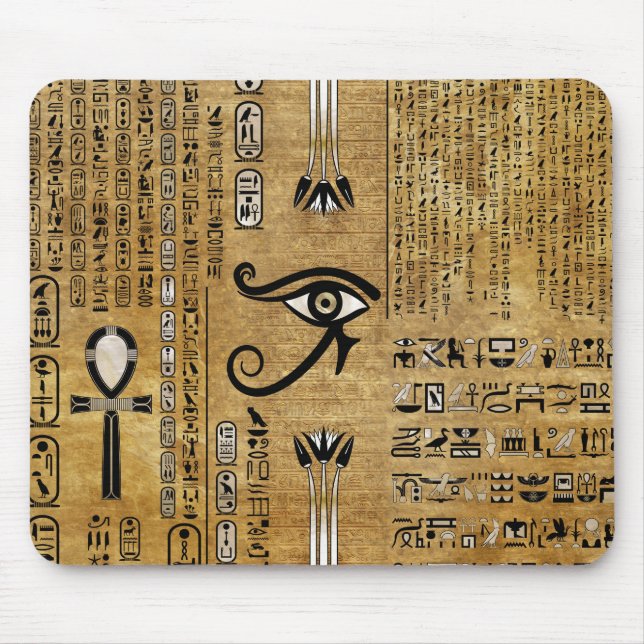 Egyptian Eye of Horus - Wadjet Ornament Mouse Pad (Front)