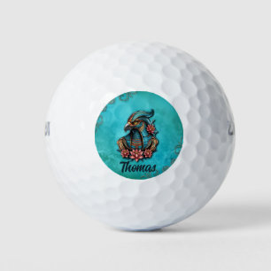 Egyptian Falcon God.  Golf Balls
